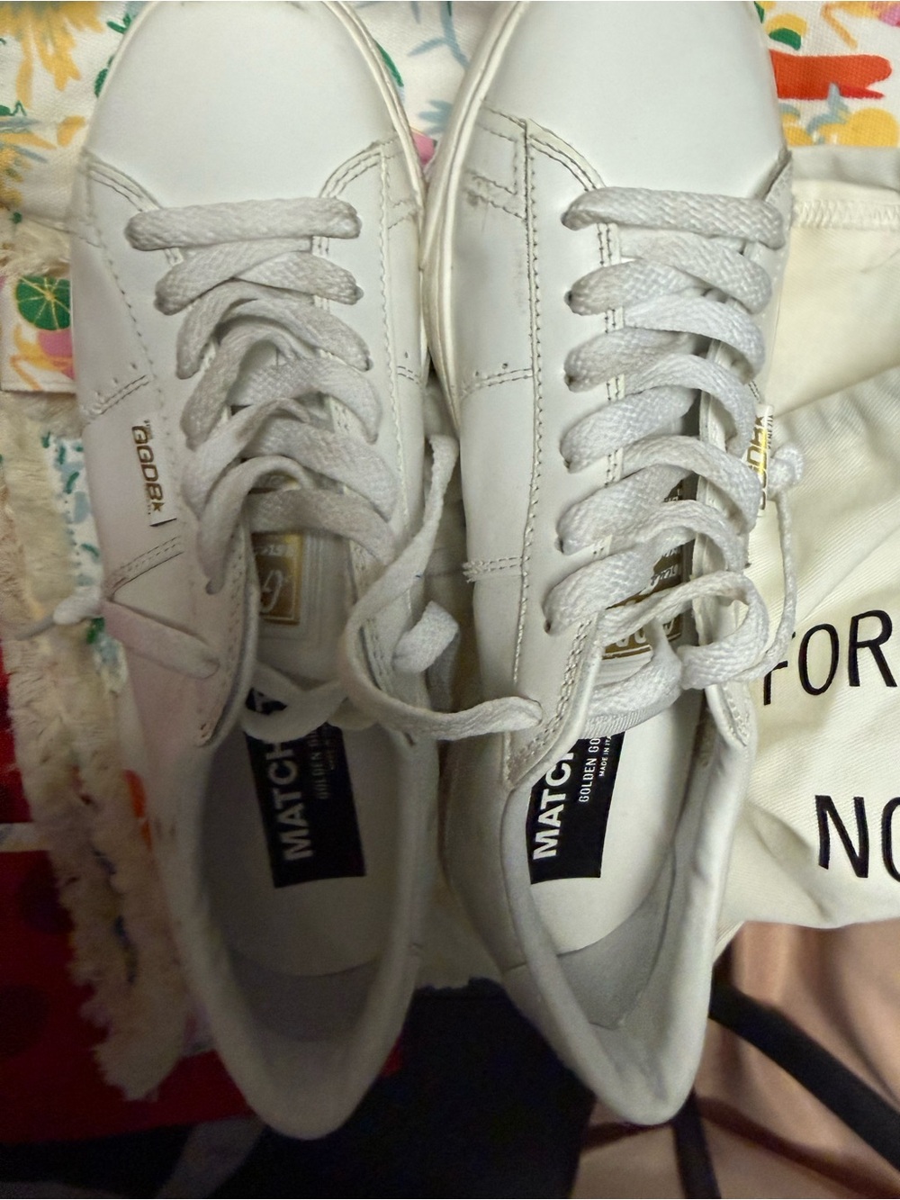 Golden Goose White sneakers. Never worn.